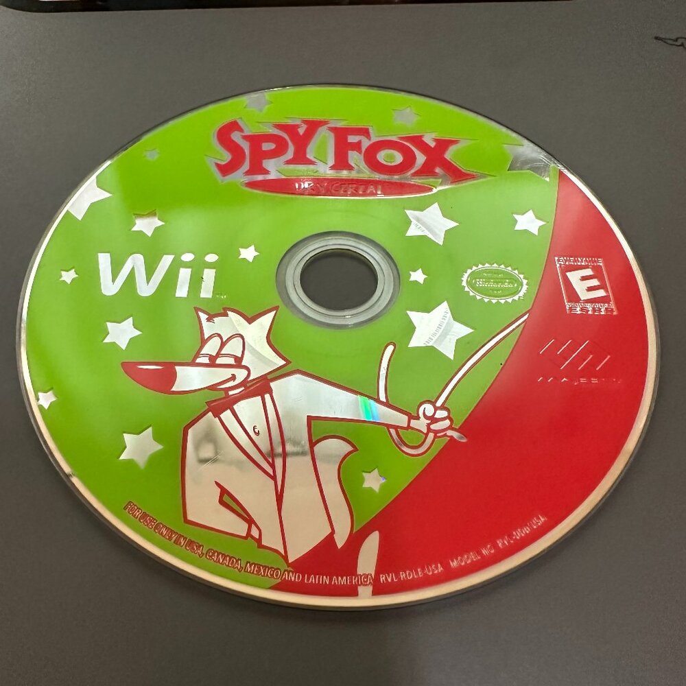 Spy Fox: Dry Cereal (Nintendo Wii, 2008) Disc Only